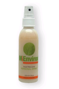 Spray bottle of insect repellent